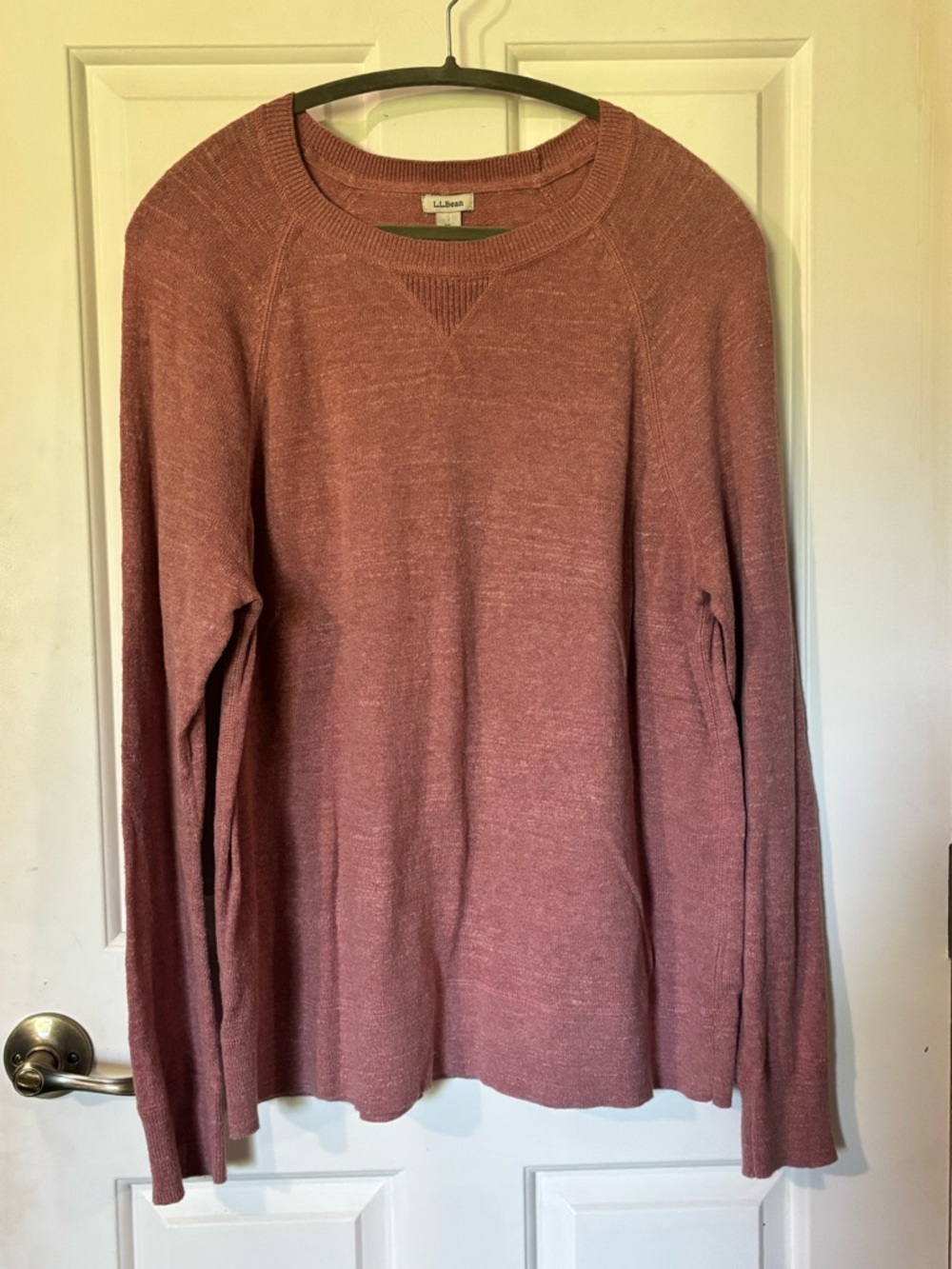 EUC L.L. Bean Women’s Crewneck Sweater - Dusty Rose. XL Tall.